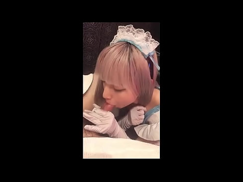 ❤️ جاپاني بت [ميوڪا]، فرينچ نوڪر جو لباس، حصو 1، بلو جاب ۽ لوشن سان جرڪ آف ❌  ️❤